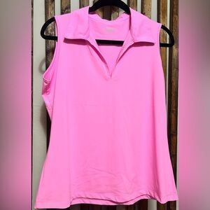 SwingDish Pink Golf Sleeveless Women's Top